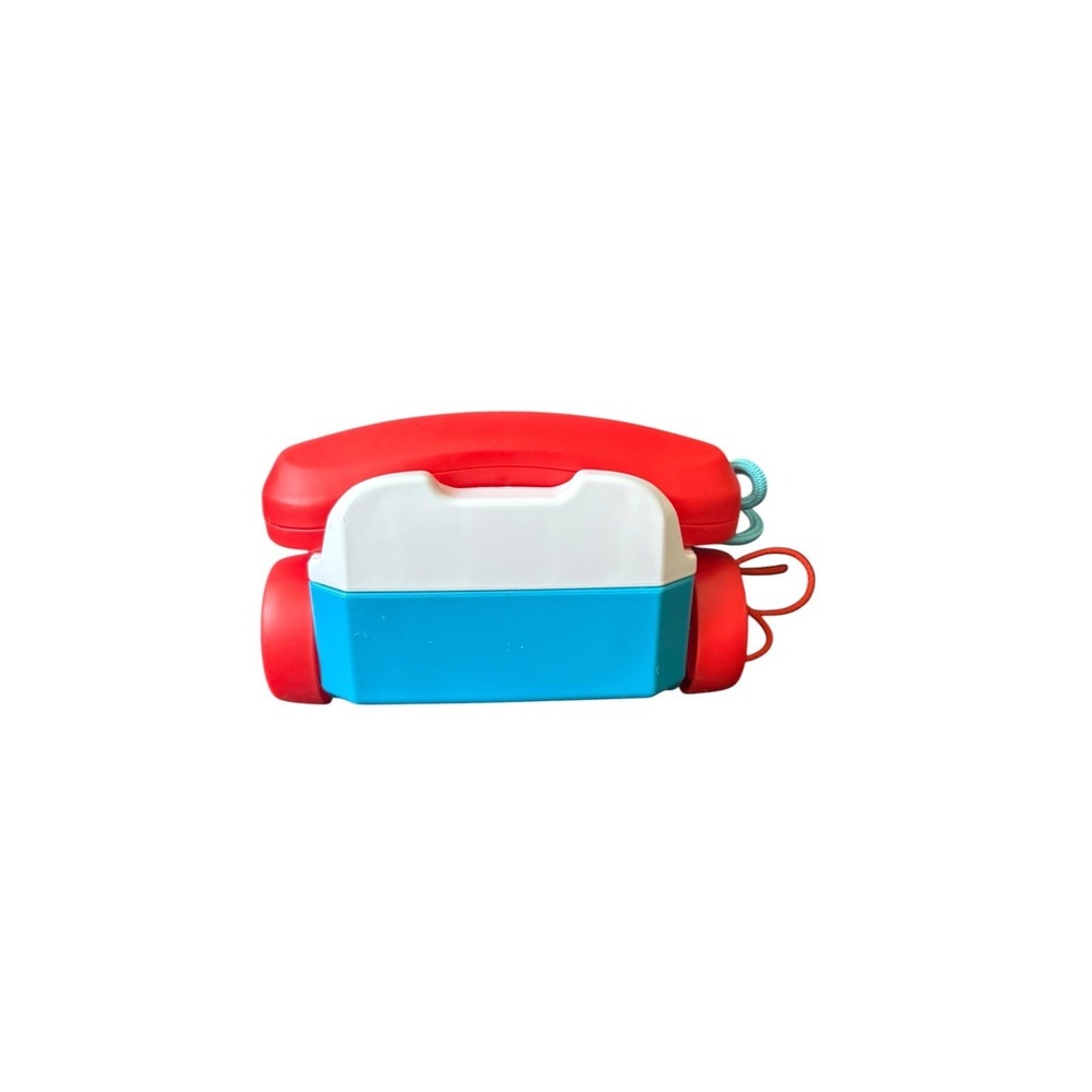 Fisher Price Chatter Telephone Pull Toy Phone Rainbow Dial Kids Toy - Picture 4 of 6